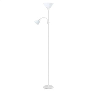 PLATINET FLOOR LAMP LAMPA PODÅOGOWA E27+E14 WHITE [45177]